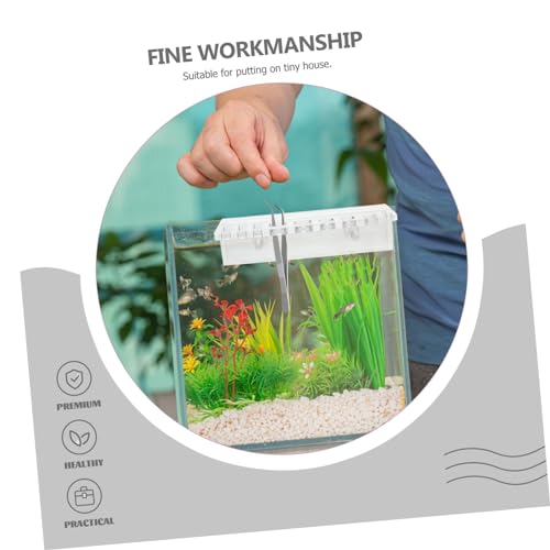 COLLBATH Fish Tank Cleaning Tool Holder Aquarium Plant Trimmer Wall-Mounted Rack Organizer