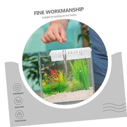 COLLBATH Fish Tank Cleaning Tool Holder Aquarium Plant Trimmer Wall-Mounted Rack Organizer