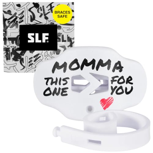 SLEEFS Classic Football Mouthguard with Bold Designs and Removable Strap - color: Momma White
