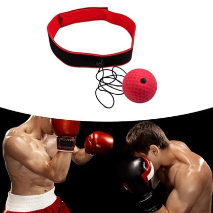 Boxing Reflex Ball Headband, Adjustable Headband Boxing Gear, Reflex Ball on String with Headband for Workout Exercise Home