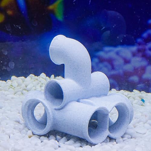 Safe Realistic Tube Shelter House Aquarium Landscape Decoration Cave Hideouts Place for Pet Fish and Shrimp Pet Fish Shelter Place