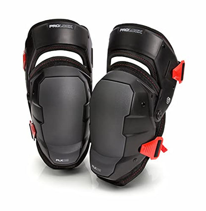 Prolock Impact-Absorbing Gel Knee Pads with Thigh Stabilization, Ideal for Flooring/Roofing, Adjustable (1 pair) - style: Gel Knee Pad PLUS