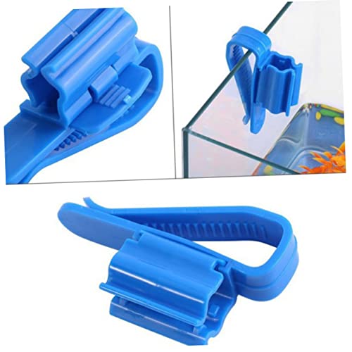 2pcs Plastic Fish Tank Aquarium Bucket Hose Holder Clip Bucket for Fish Tank Cleaning Aquarium Filtration Hose Clip Fish Tank Clean Pump Fixing Clamp Aquarium Filtration Hose Clamp