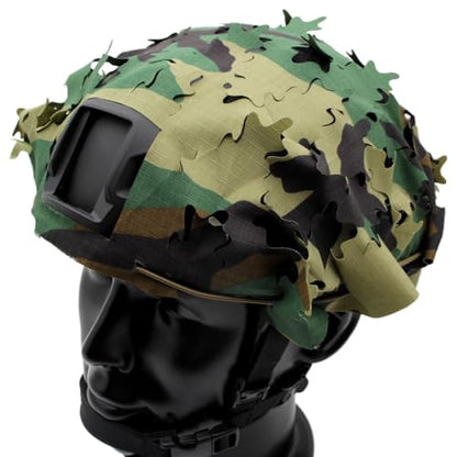 Tactical Helmet Cover Breathable Mesh Camo Camouflage Helmet Cover Great for Tactical Military Gear Combat Fast Helmet - color: US4