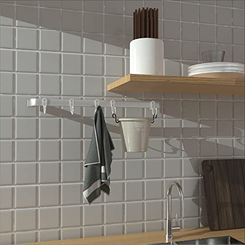 15-Pack White Wall Mount Hooks for Hanging Coats & Towels - color: 15PCS White Hooks