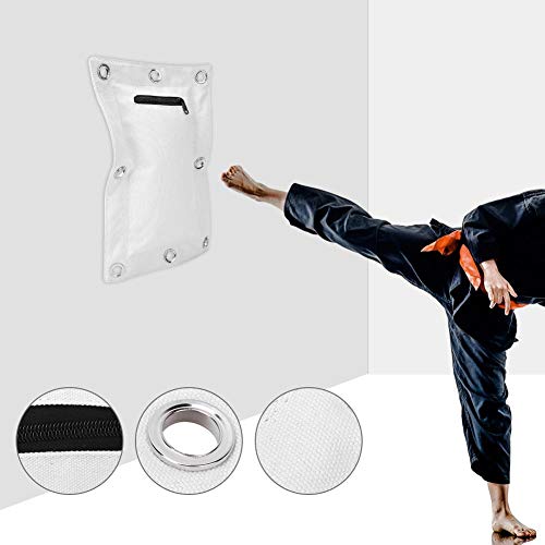 Wing Chun Wall Target, Canvas Punch Empty Sand Bag Target with Zipper Wing Chun Striking Target Wall Mounted Striking Sand Bag for Boxing Muay Thai Sanda
