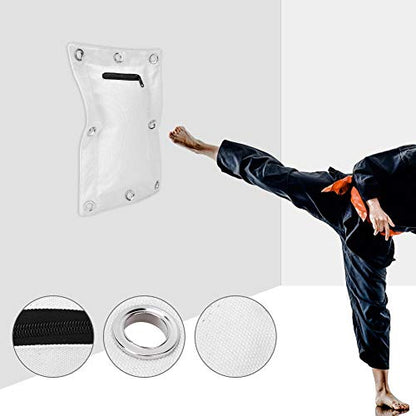 Wing Chun Wall Target, Canvas Punch Empty Sand Bag Target with Zipper Wing Chun Striking Target Wall Mounted Striking Sand Bag for Boxing Muay Thai Sanda
