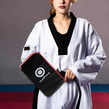 Taekwondo Kick Shield Curved Training Pad Impact Absorbing Foam for Adults, Portable Pu and Epe Martial Arts Kickboxing Equipment for Professional Gyms and Home Gym Use