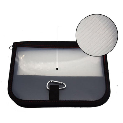 Multi-Functional Zippered Squid Fishing Gear Box with Clear View – Portable & Large Capacity (Black) - color: Black
