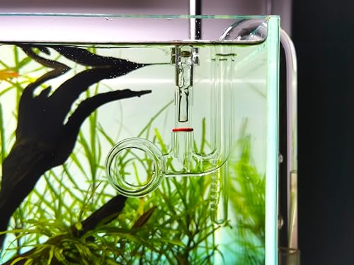 Glass Lily Pipe Spin Outflow with Surface Skimmer for Aquarium Planted Tank (13mm for 12/16mm (1/2'' i.d.) tubing) - size: 13mm for 12/16mm (1/2'' i.d.) tubing