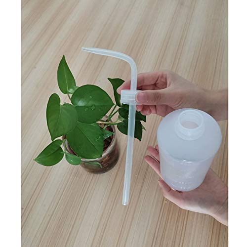 Valchoose 500ml White Squeeze Wash Bottles, Angled Nozzle, 2 Pack - color: White, size: 2x500ml