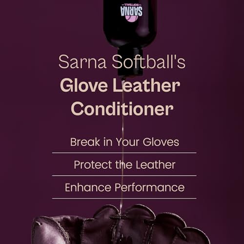 Glove Conditioner, Liquid, 8 Oz – Water-Based, Non-Darkening, No Sticky Residue – Glove Conditioner for Mitts, Baseball & Softball Gear Made in USA - size: 8oz Softball