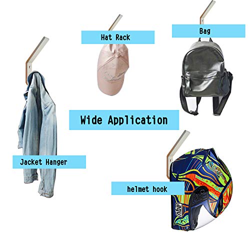 6 Set Motorcycle Helmet Holder Hook, Metal Wall Mount Helmet Hanging Rack