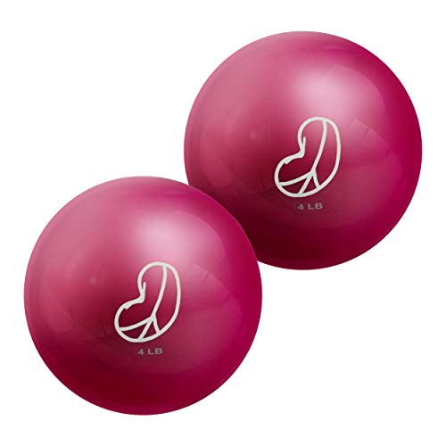 Bean Products Soft Weighted Balls for Exercise - Soft and Safe Workout Balls for Yoga, Rehab, Pilates and Fitness - Latex Free, Easy to Grip, Versatile Physical Therapy Exercise Ball - color: 4 Lbs-Pair