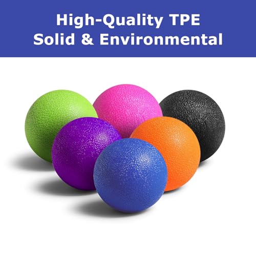 GOGO Massage Lacrosse Ball for Physical Therapy, Myofascial Release, Yoga Deep Tissue, Trigger Point, Muscle Soreness (Green) - color: Green