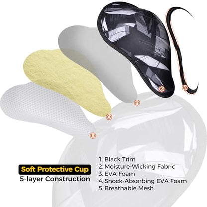 COOLOMG Soft Athletic Cup Youth Adult Baseball Softball Football - size: Small