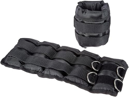 Amazon Basics Adjustable Ankle Weights for Men & Women, for Workouts, Resistance Training, Walking, Black - style: 10 Pound Set (5 Pounds Each)