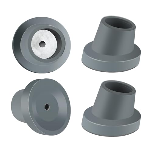 4 Pack Replacement Feet for Shower Chair Bath Seat | 1-1/8"Slope Rubber Tips Non Slip Shower Bench | Tub Transfer Benches Suction Cup Feet