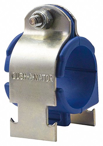Cushioned Clamp, HT, 2-1/8 in. Tube, Steel (2 Pieces)