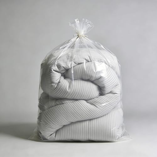 Large Plastic Bags 55 x 63 Inch Clear Storage Bags Great for Moistureproof, Dustproof, Luggage, Kids Bike, Blanket, Big Plush Toys, Home Appliances, Equipments and More (5 pack) - size: 55 x 63 in