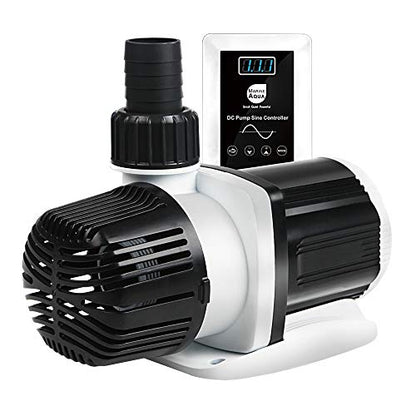 dc-9000 Silent Swirl Controllable DC aquarium Pump 60W 2377GPH marine wavemaker 24V return pump with sine wave Controller for salt/Freshwater fish reef tank sump Circulation