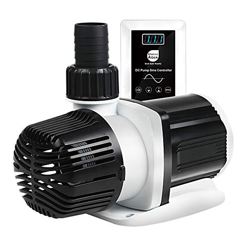 dc-9000 Silent Swirl Controllable DC aquarium Pump 60W 2377GPH marine wavemaker 24V return pump with sine wave Controller for salt/Freshwater fish reef tank sump Circulation