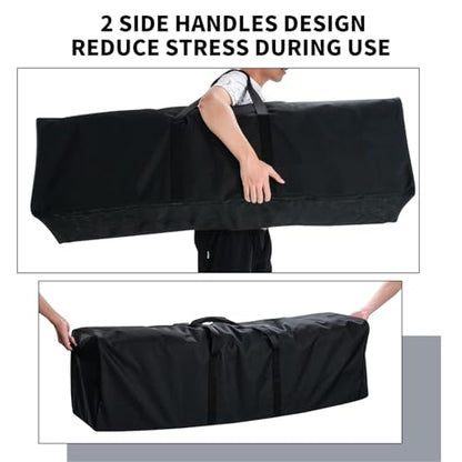 Urbanstand 52 inch Foldable Duffel Lock Zipper Travel Camp, Black 2Pack - color: Black, size: 52 Inch