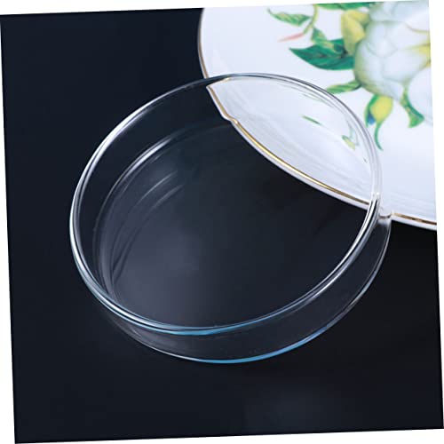 YARNOW 1pc Transparent Glass Shrimp Feed Dish Small Round Aquarium Bowl for Fish and Reptile Feeding Durable Enhance Aquatic Landscape