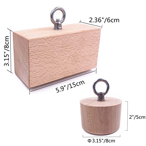 Wooden Pinch Block Grip Workout Climbing Power Grip Forearm Finger Exerciser Strength Training Strengthener Equipment - color: set (as the picture shows)