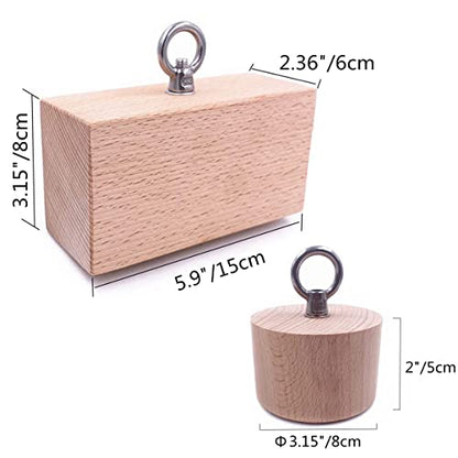 Wooden Pinch Block Grip Workout Climbing Power Grip Forearm Finger Exerciser Strength Training Strengthener Equipment - color: set (as the picture shows)