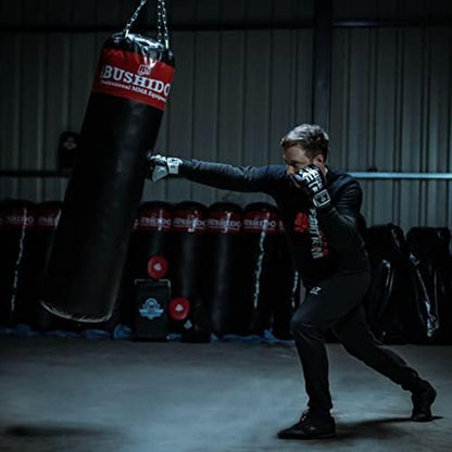 DBX BUSHIDO SPORT Unfilled Punching Bag, 130 cm, Boxing Bag, Training Boxing Sports and Kickboxing, Punching Bag (Red)