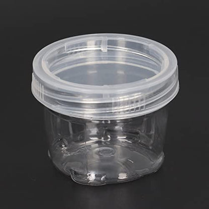 Camping Box, Portable Clear Food Grade PET Seasoning Holders, Spice Containers 5PCS with Mesh Storage Bag for Outdoor Picnic BBQ Travel Fishing