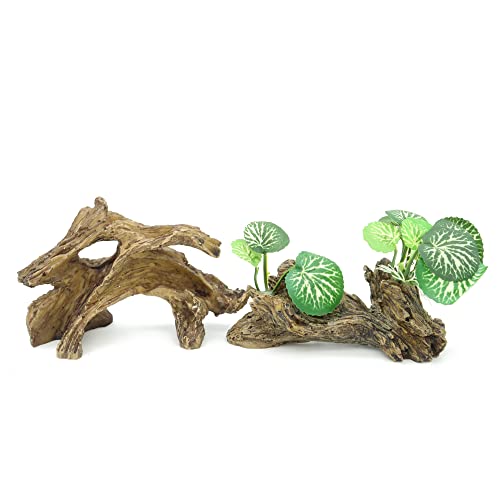 Artificial Driftwood for Aquarium Decor Plastic Plant Branches Ornament for Fish Tank Decorations (Style C)