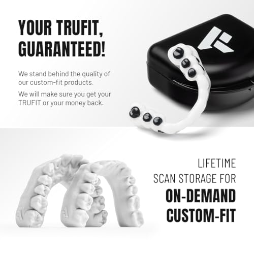 TRUFIT - Custom Sports Mouthguard, Football Mouth Guard, Custom Fit Mouth Guard, Boxing, Lacrosse, Hockey, MMA, Football, Dental Mouthpiece, Adult & Youth, Durable, BPA-Free, Slim, Comfortable Fit