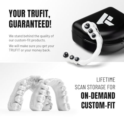 TRUFIT - Custom Sports Mouthguard, Football Mouth Guard, Custom Fit Mouth Guard, Boxing, Lacrosse, Hockey, MMA, Football, Dental Mouthpiece, Adult & Youth, Durable, BPA-Free, Slim, Comfortable Fit
