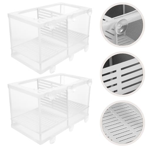 BESPORTBLE Fish Fry Hatching Boxes Aquarium Breeding Box Suction Cup Design Style
