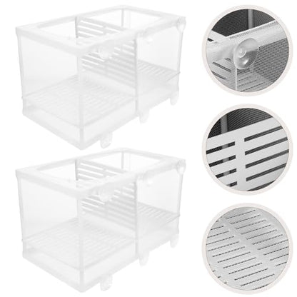 BESPORTBLE Fish Fry Hatching Boxes Aquarium Breeding Box Suction Cup Design Style
