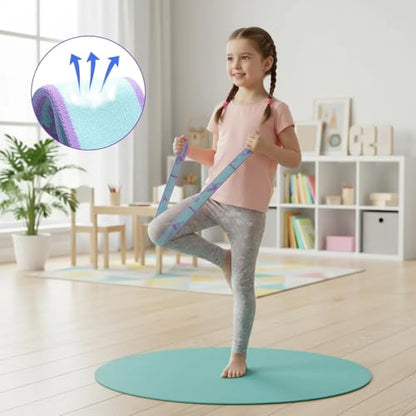 Dance Exercise Band with 8-Section Markers, Stretch Resistance Band for Yoga, Flexibility Training and Workouts
