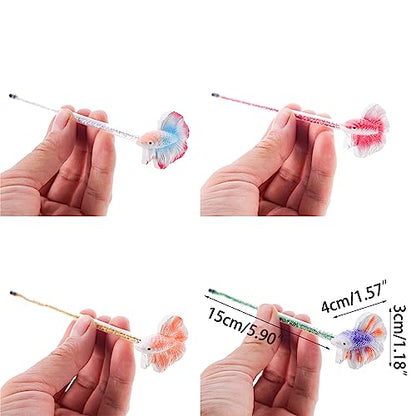 Betta Fish Training Wand Betta Starter Kits Resin Training Stick NaturalHabitat Fishtank Betta Tail Wand Aquariums Decor Fish Tanks Decoration Resin Aquarium Decoration