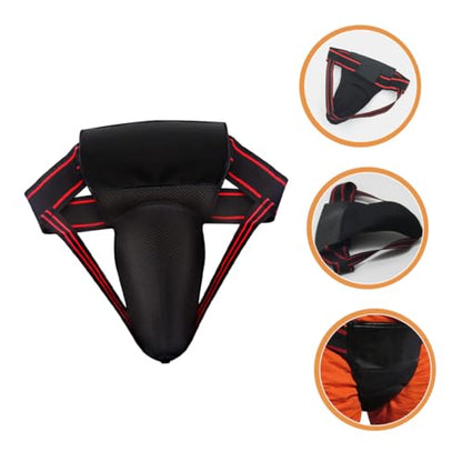 Wakauto Boxing Supply Integrated Groin Protector Comfortable Wear-Resistant Crotch Guard for Men Women Training Practice