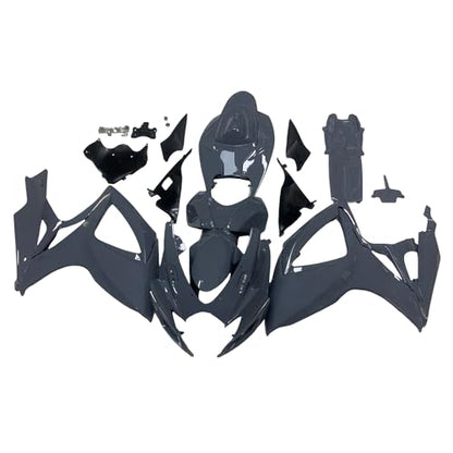 Injection Mold Nardo Gray Fairing Kit Fit for Suzuki 2006 2007 GSXR600 GSXR750 K6 ABS Plastics Bodywork Body Kits - size: Style 24