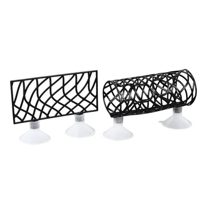 Zunate Fish Resting Bed Tunnel, Betta Tunnel Swim Tube Easy to Install with Suction Cups for All Fish, Home Fish Accessories Decorations (Black)