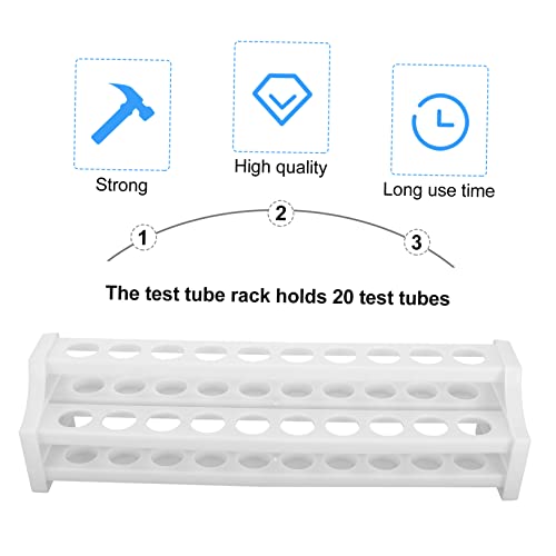 Zerodeko 5Pcs Detachable Test Tube Rack Lightweight Organizer for Test Tubes for Laboratory Testing and Food Service Portable Holder