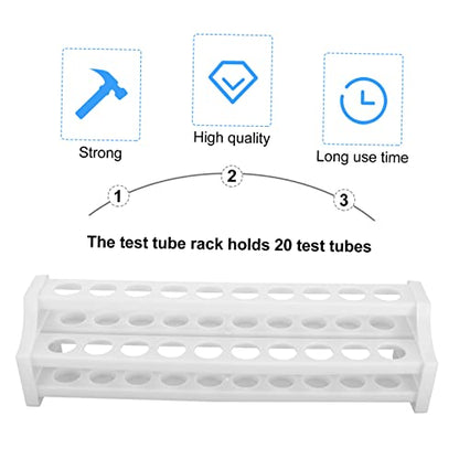 Zerodeko 5Pcs Detachable Test Tube Rack Lightweight Organizer for Test Tubes for Laboratory Testing and Food Service Portable Holder
