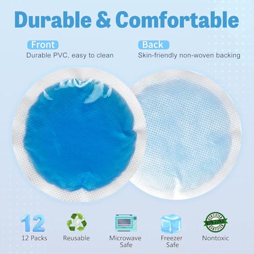 Tutmyrea Reusable Ice Packs for Injuries - 36 Soft Small Cold Compresses for Kids, Pain Relief, Eyes, Wisdom Teeth, Face, Breast, Allergies, Small Wounds - size: 36 Count (Pack of 1)