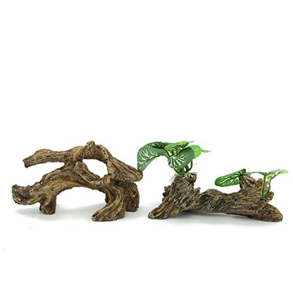 Artificial Driftwood for Aquarium Decor Plastic Plant Branches Ornament for Fish Tank Decorations (Style C)