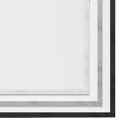Stupell Industries Dogs Make Our Lives Whole Paw Icon Striped Backdrop, Design by Kim Allen, Grey, 16 x 20 - size: 16"L x 20"W, style: Gray Framed