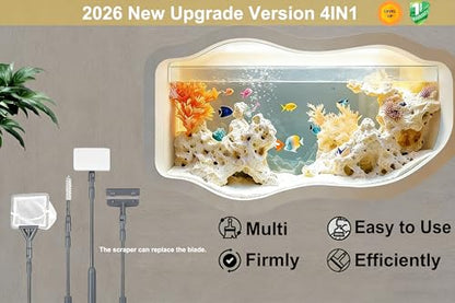 Aquarium Scraper Blades 10Pcs for 4IN1 6IN1 7IN1 9IN1 Cleaning Tools Long Handle Algae Cleaner