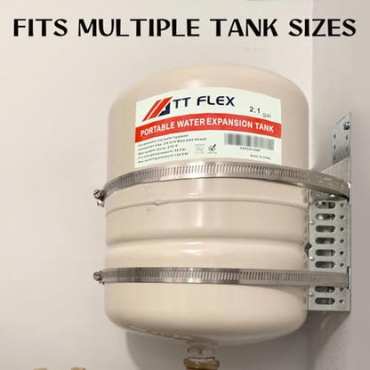 TTFLEX Water Heater Expansion Tank Wall Mounting Bracket 13 inch Diameter Pole Holder Brackets