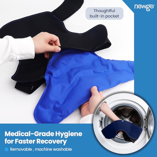 NEWGO Shoulder Ice Pack, FSA Eligible, Darck Blue, XL - style: Extra Large-Dark Blue